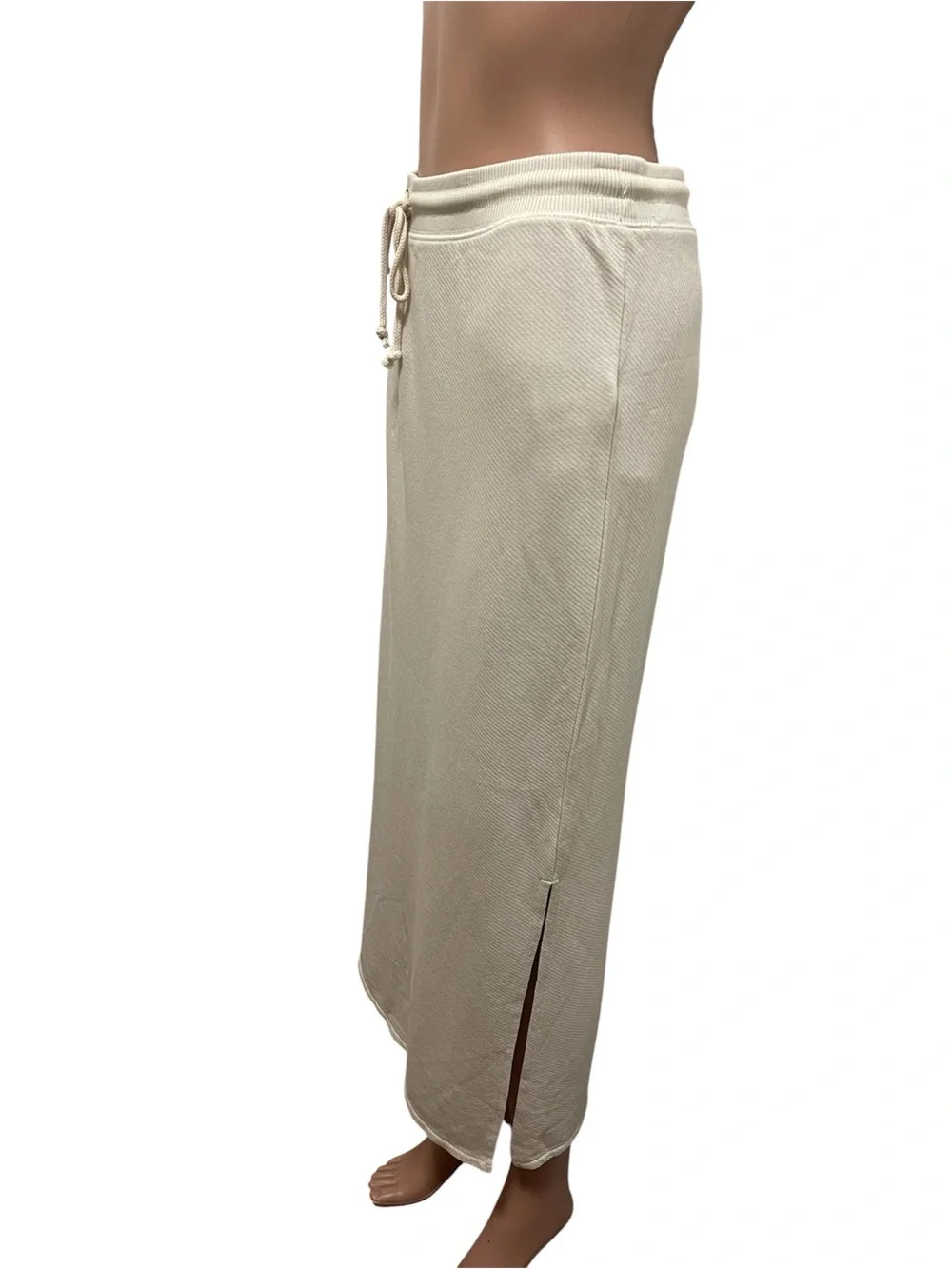 UNIVERSAL THREAD GOODS Co. MAXI SKIRT PULL-ON DRAWSTRING WOMEN CREAM SIZE MEDIUM